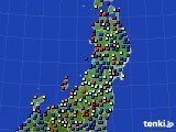 東北地方のアメダス実況(日照時間)(2019年04月01日)