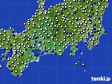 東海地方のアメダス実況(風向・風速)(2019年04月01日)