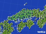 2019年04月01日の中国地方のアメダス(風向・風速)