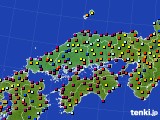 2019年04月03日の中国地方のアメダス(日照時間)