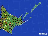 道東のアメダス実況(日照時間)(2019年04月03日)