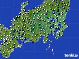 関東・甲信地方のアメダス実況(風向・風速)(2019年04月03日)