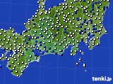 2019年04月03日の東海地方のアメダス(風向・風速)