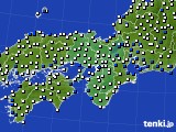 近畿地方のアメダス実況(風向・風速)(2019年04月03日)