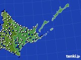 道東のアメダス実況(風向・風速)(2019年04月03日)