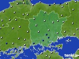 2019年04月06日の岡山県のアメダス(風向・風速)