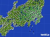 関東・甲信地方のアメダス実況(風向・風速)(2019年04月07日)