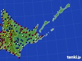 道東のアメダス実況(日照時間)(2019年04月08日)