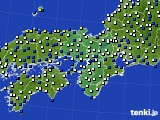 近畿地方のアメダス実況(風向・風速)(2019年04月08日)