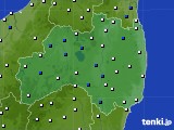 福島県のアメダス実況(風向・風速)(2019年04月08日)