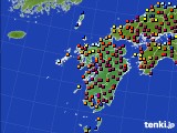 九州地方のアメダス実況(日照時間)(2019年04月09日)