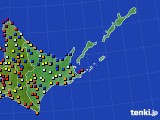 道東のアメダス実況(日照時間)(2019年04月09日)