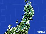 東北地方のアメダス実況(気温)(2019年04月09日)