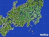 関東・甲信地方のアメダス実況(風向・風速)(2019年04月09日)