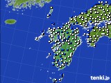 九州地方のアメダス実況(風向・風速)(2019年04月09日)