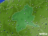 2019年04月10日の群馬県のアメダス(風向・風速)