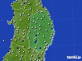 岩手県のアメダス実況(風向・風速)(2019年04月10日)