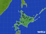 北海道地方のアメダス実況(積雪深)(2019年04月11日)
