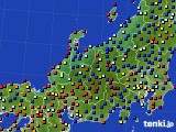 北陸地方のアメダス実況(日照時間)(2019年04月11日)