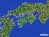 四国地方のアメダス実況(日照時間)(2019年04月11日)