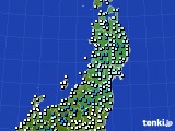 東北地方のアメダス実況(気温)(2019年04月11日)