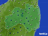 福島県のアメダス実況(風向・風速)(2019年04月11日)