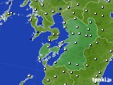 熊本県のアメダス実況(風向・風速)(2019年04月11日)