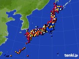 アメダス実況(日照時間)(2019年04月12日)