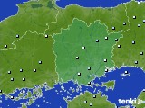 岡山県のアメダス実況(降水量)(2019年04月14日)