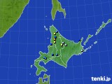 北海道地方のアメダス実況(積雪深)(2019年04月14日)