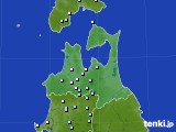 青森県のアメダス実況(降水量)(2019年04月15日)