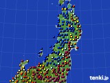 東北地方のアメダス実況(日照時間)(2019年04月15日)