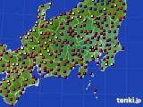 関東・甲信地方のアメダス実況(日照時間)(2019年04月15日)