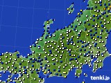 北陸地方のアメダス実況(風向・風速)(2019年04月15日)