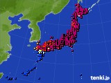 アメダス実況(日照時間)(2019年04月16日)