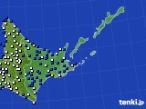 2019年04月16日の道東のアメダス(風向・風速)