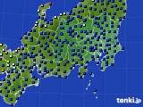 2019年04月17日の関東・甲信地方のアメダス(日照時間)