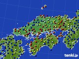 中国地方のアメダス実況(日照時間)(2019年04月17日)
