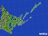 道東のアメダス実況(風向・風速)(2019年04月17日)