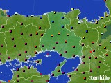 兵庫県のアメダス実況(日照時間)(2019年04月18日)