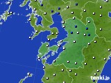 熊本県のアメダス実況(風向・風速)(2019年04月18日)