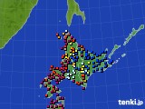 2019年04月19日の北海道地方のアメダス(日照時間)