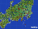 関東・甲信地方のアメダス実況(日照時間)(2019年04月19日)