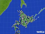 北海道地方のアメダス実況(風向・風速)(2019年04月20日)