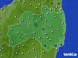 福島県のアメダス実況(風向・風速)(2019年04月20日)