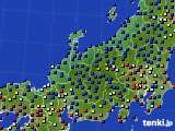 北陸地方のアメダス実況(日照時間)(2019年04月21日)