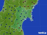 宮城県のアメダス実況(日照時間)(2019年04月21日)