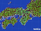 近畿地方のアメダス実況(日照時間)(2019年04月22日)