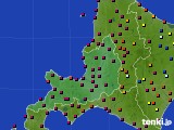 道央のアメダス実況(日照時間)(2019年04月22日)