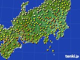 関東・甲信地方のアメダス実況(気温)(2019年04月22日)